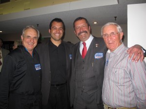 From left: Jerry Moison, Michael and Judge Manoukian, and Ron Labetich.