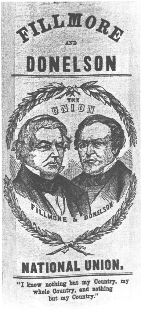 Плакат президентских выборов 1856 г. 