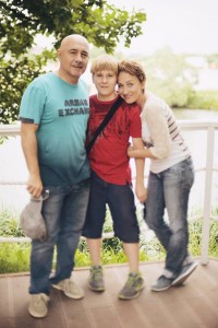 Семья Кругловых – Анна, Геннадий и Миша