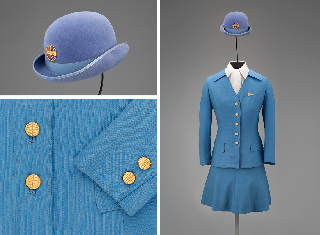 Design by Frank Smith in 1971 at Evan-Picone House of Fashions for Pan Am. Courtesy of SFO Museum.