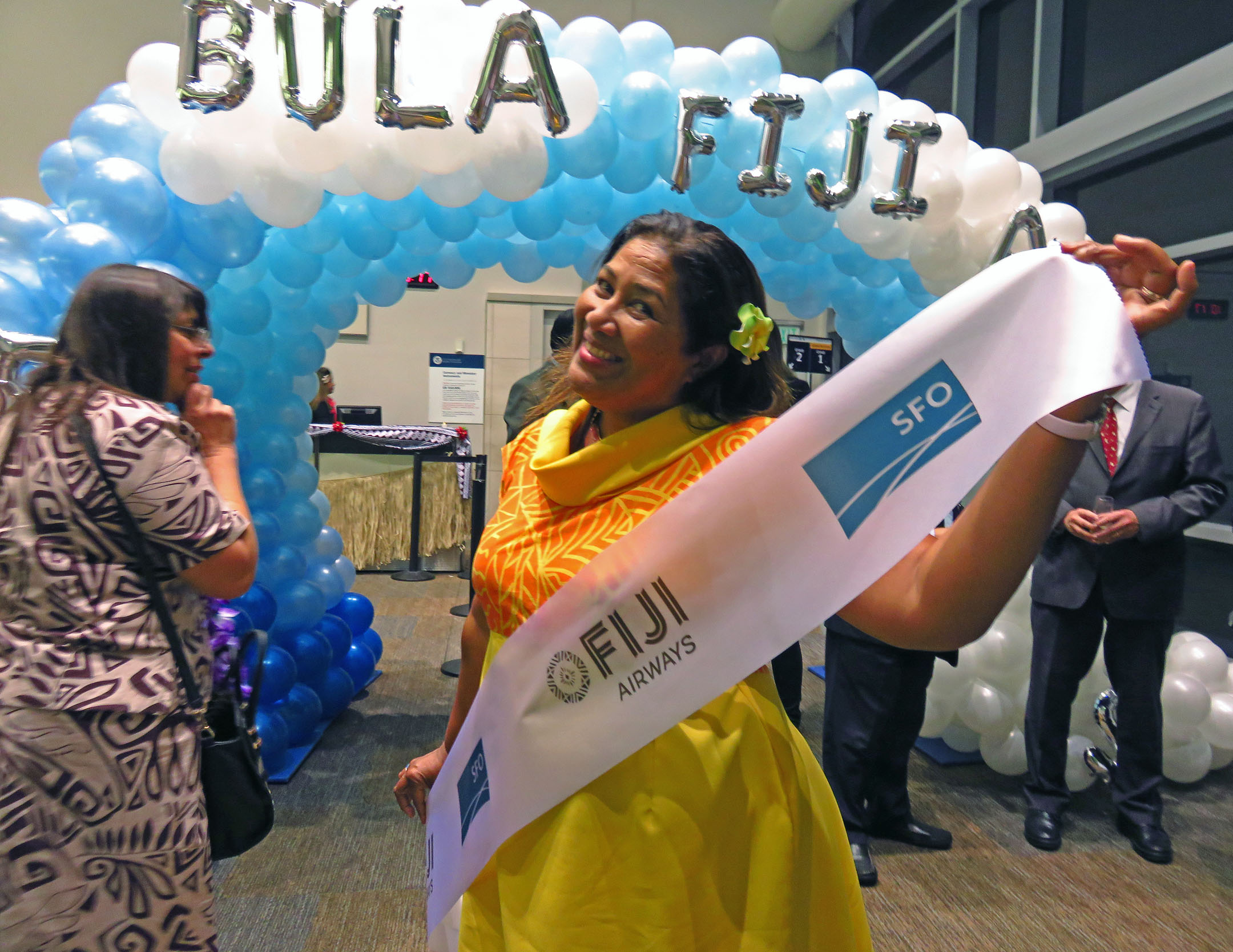 1. Fiji Airways inaugural flight