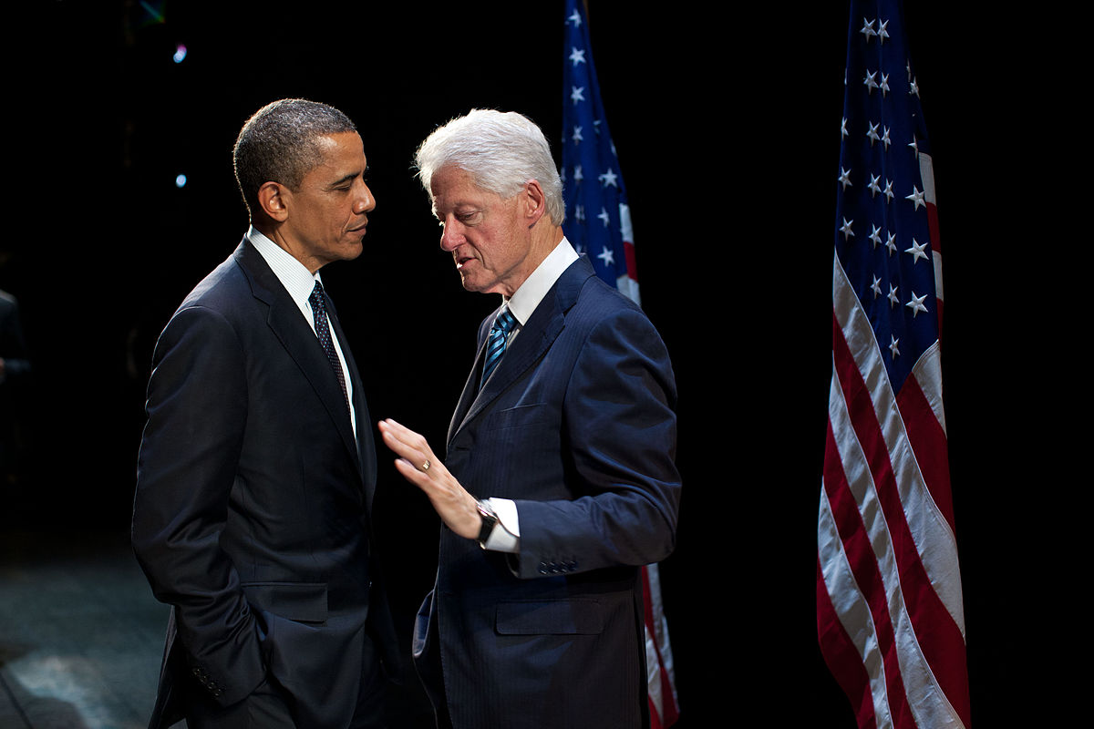 Барак Обама и Билл Клинтон 