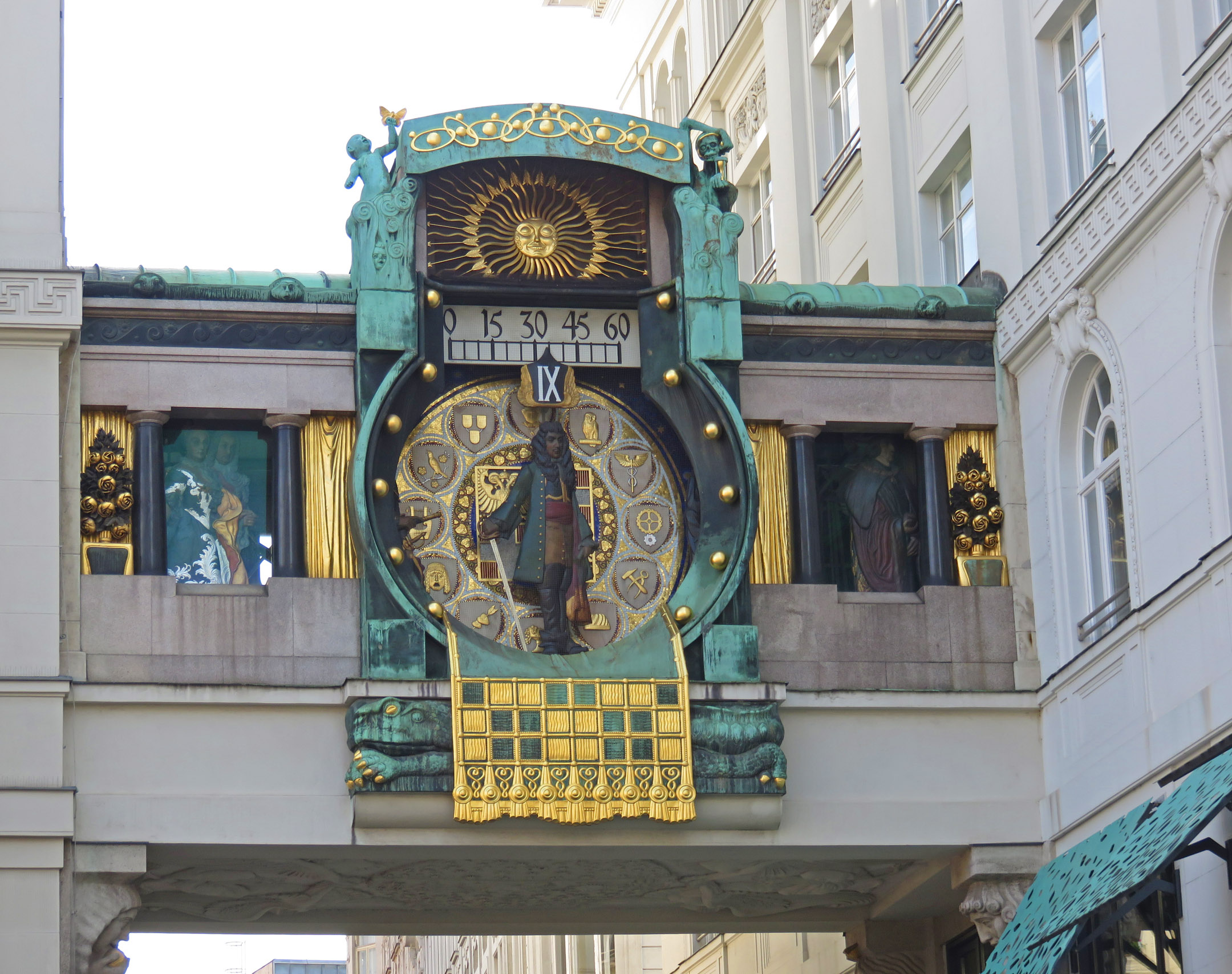 5. Ankeruhr clock in Vienna