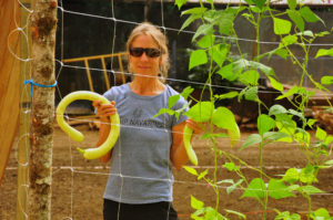 6. Anne-Marie with greenhouse squash