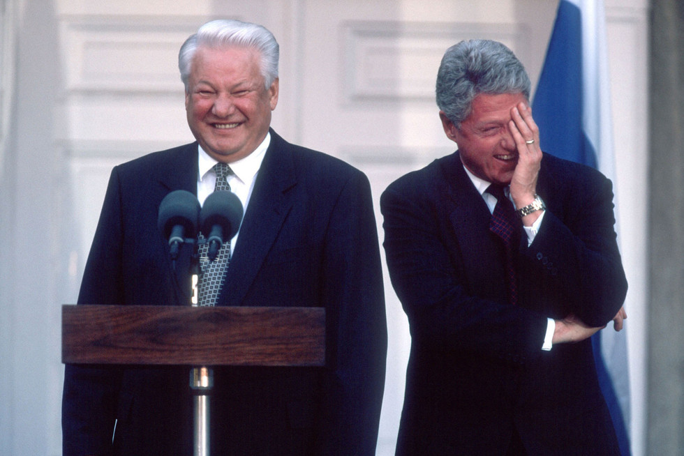Борис Ельцин и Билл Клинтон 