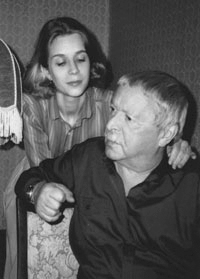Юрий Левитанский с женой Ириной Машковской. Фото О. Мошковского 