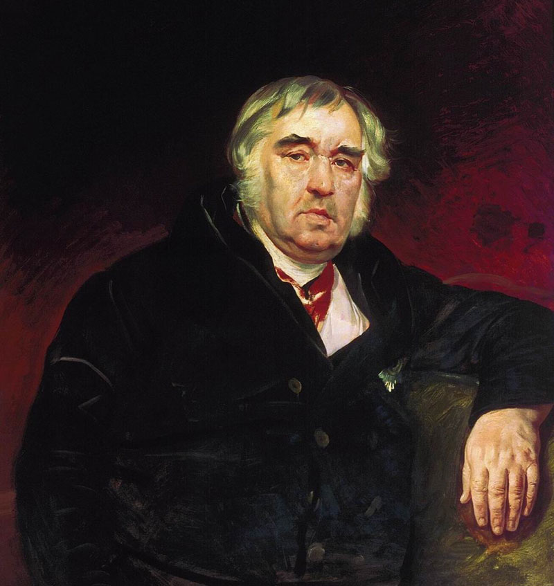  Иван Андреевич Крылов. С портрета Карла Брюллова (1799-1852) 