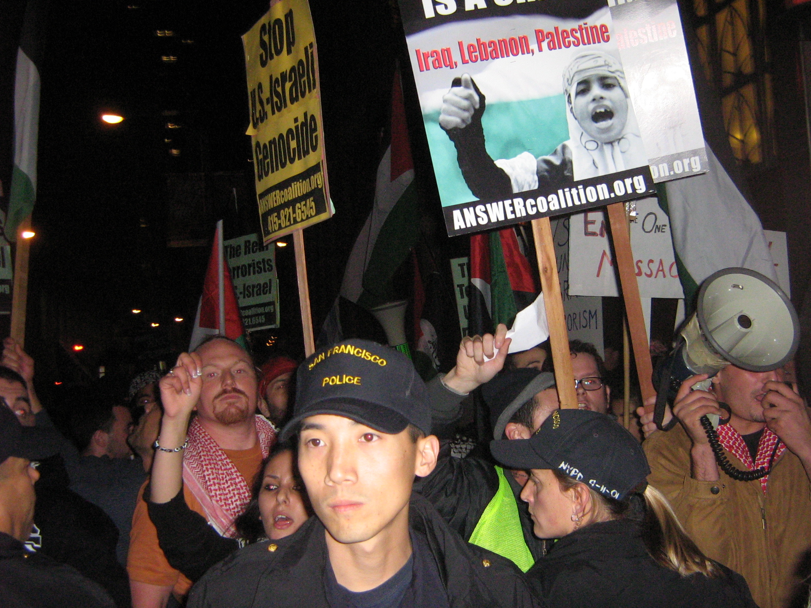 Анти-израильская демонстрация. 