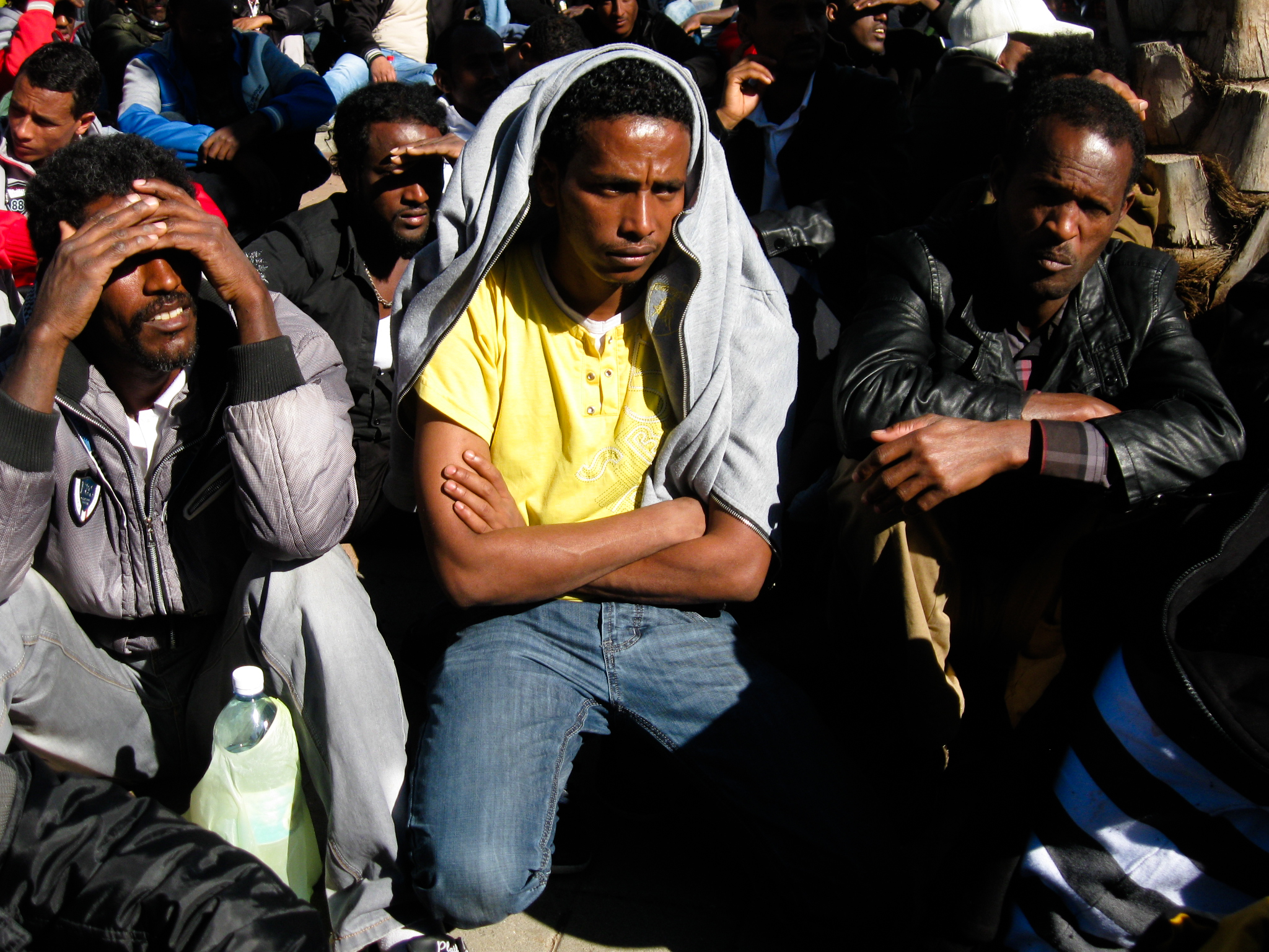 Беженцы из Эритреи в Тель-Авиве. Photo: Rudychaimg 
