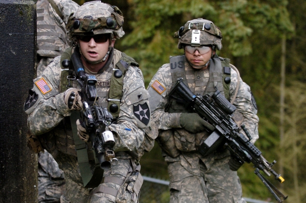 Американские солдаты несут службу во многих горячих точках планеты 