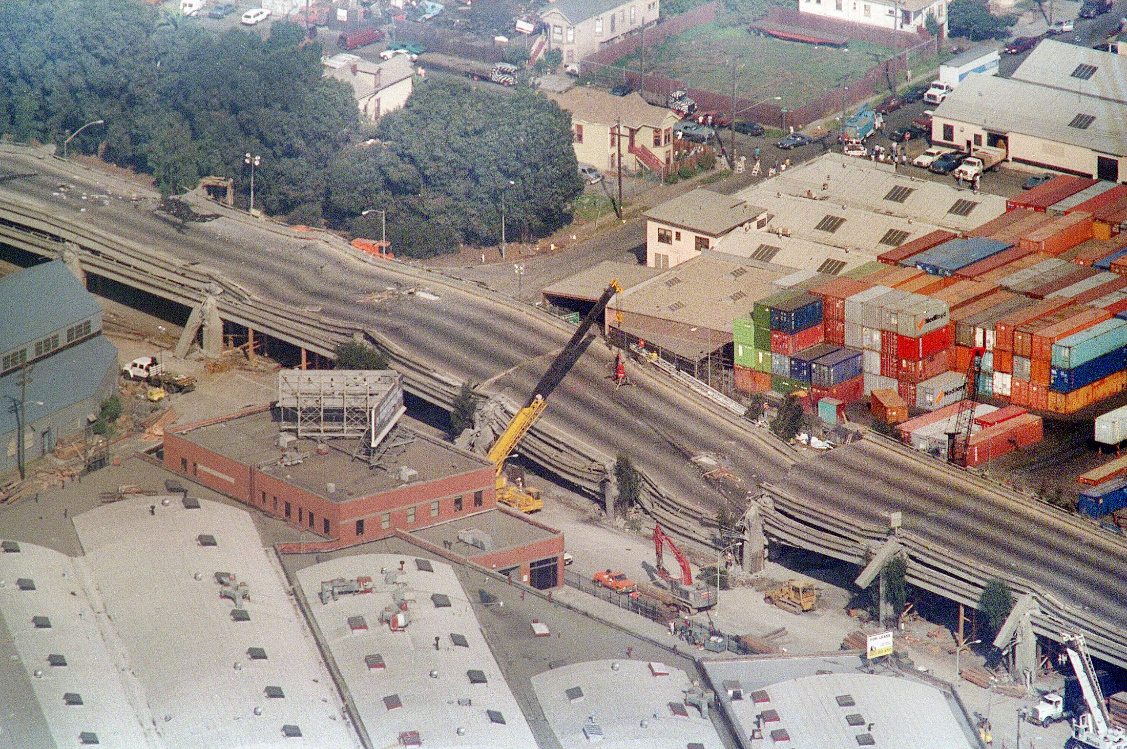 Cranes surround the Cypress Structure on