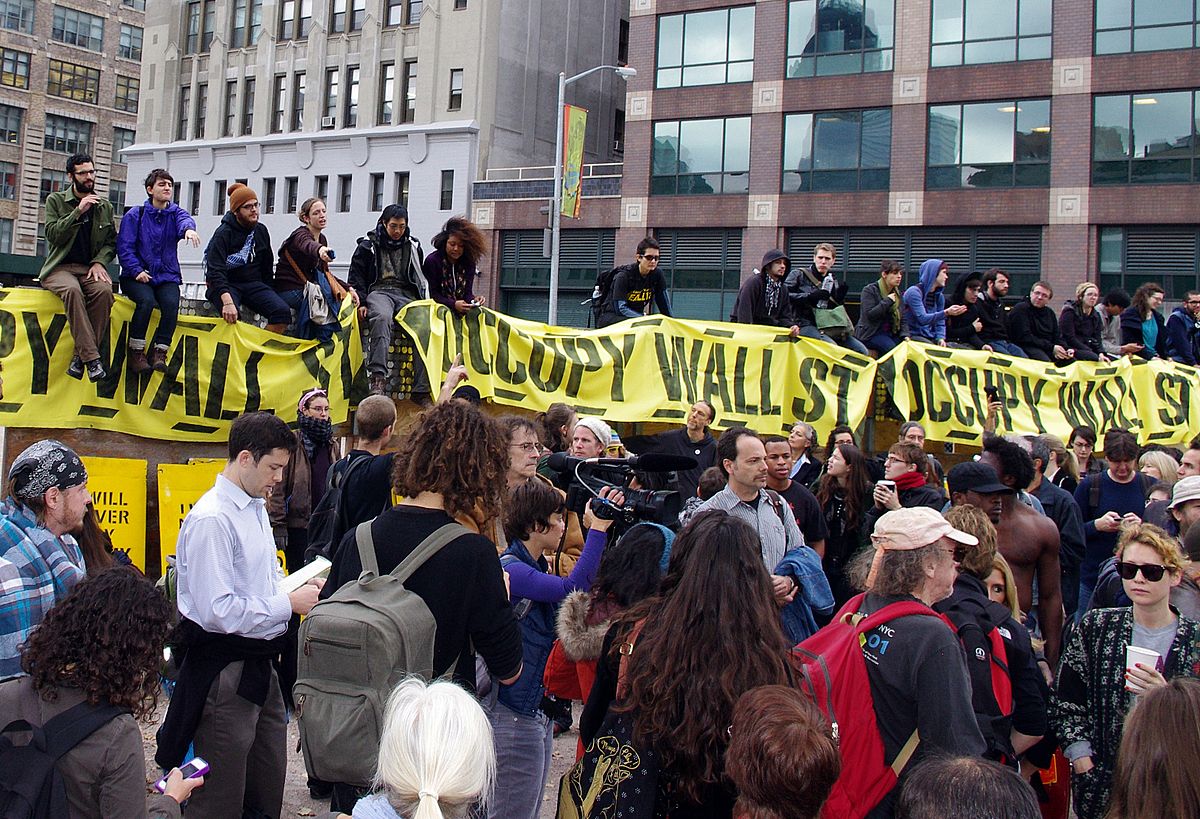 Сторонники движения «Оккупай Уолл-стрит», 15 ноября 2011 г. Photo: David Shankbone 