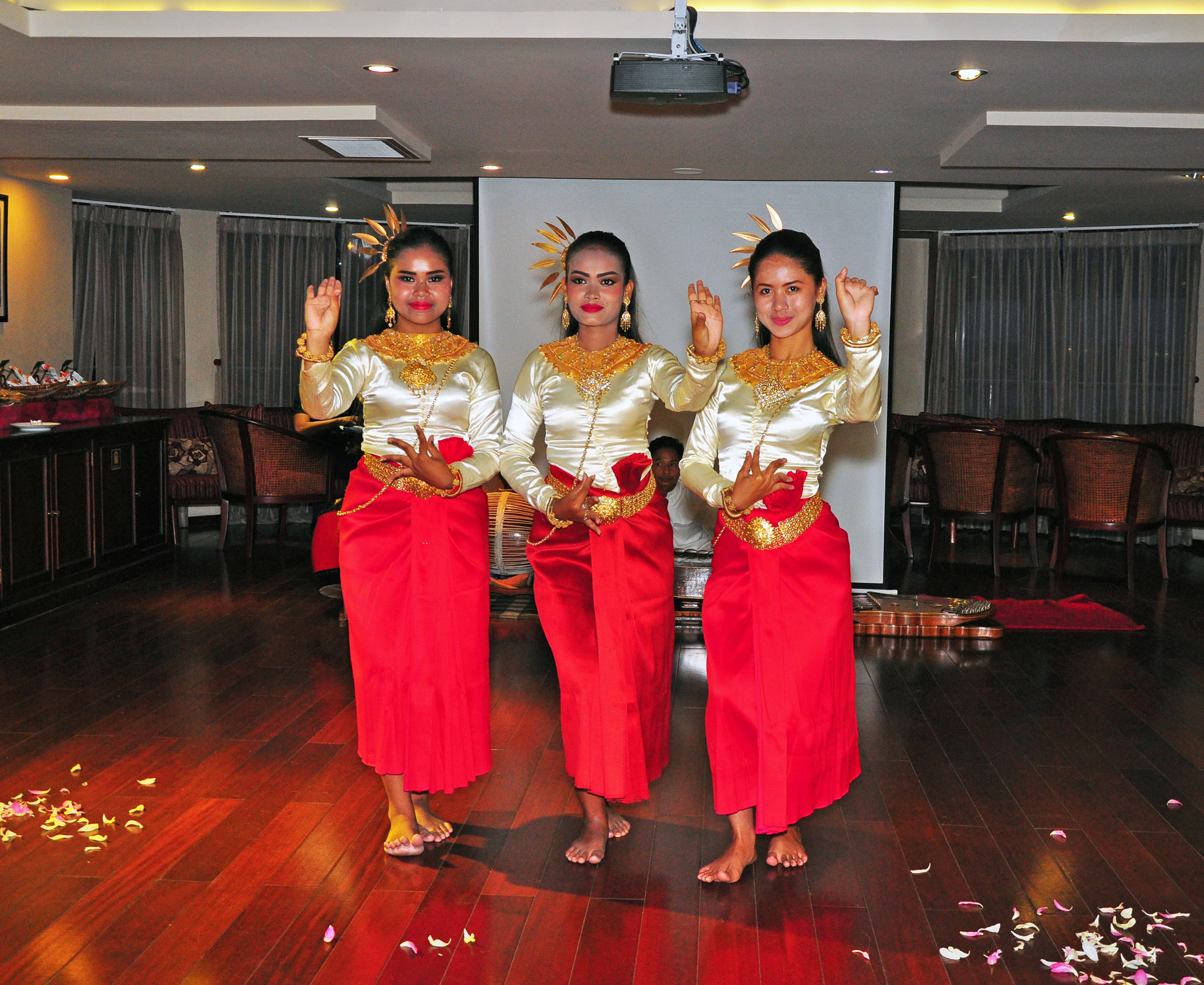7. Khmer dance onboard