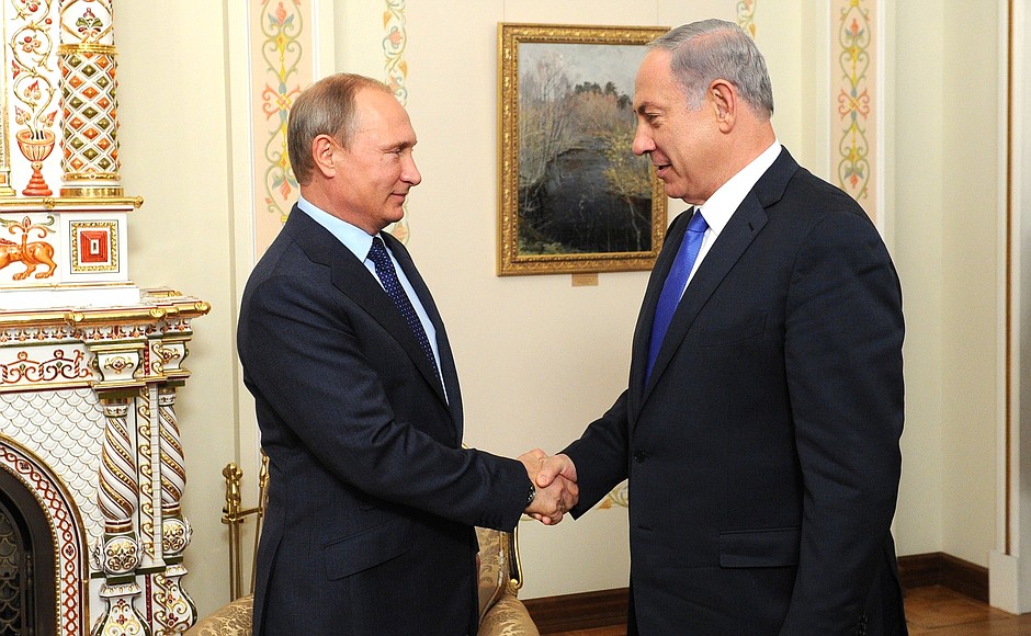 Владимир Путин и Беньямин Нетаниягу. Фото: www.kremlin.ru.