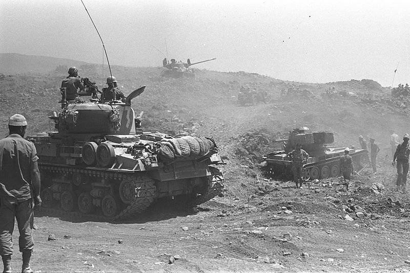Шестидневная война. Израильские танки наступают на Голанских высотах. Government Press Office (Israel) 
