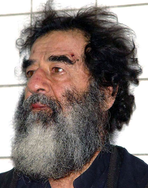 Саддам Хусейн после ареста 