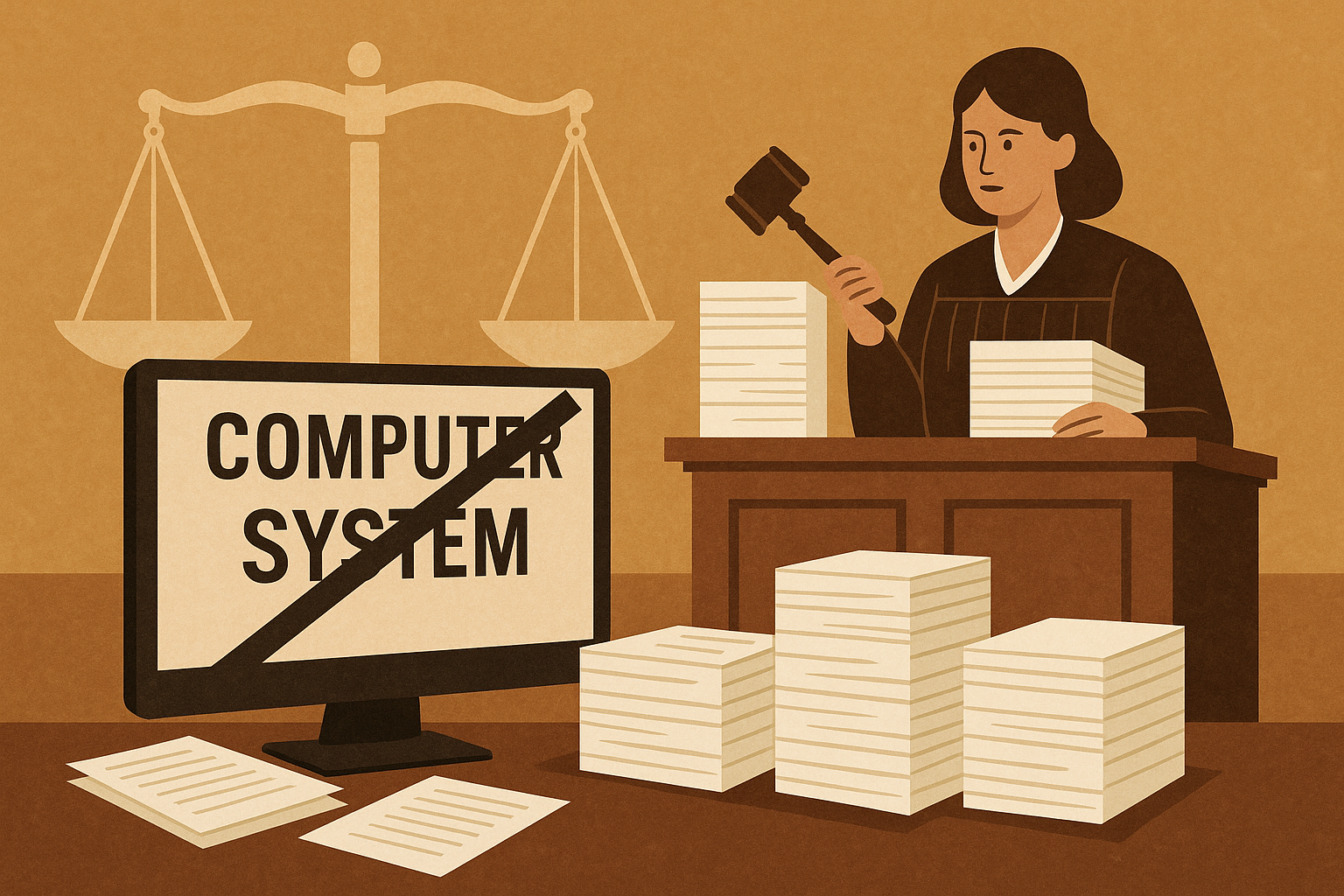 Почему суды США вновь перешли  на бумагу